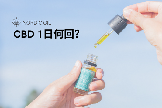 CBD 1日何回？